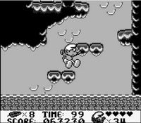 une photo d'Ã©cran de Les Schtroumpfs sur Nintendo Game Boy